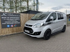 FORD TRANSIT CUSTOM TREND SPORT EDITION 7 SEATER CREW VAN**NO VAT** - Picture 1 of 18