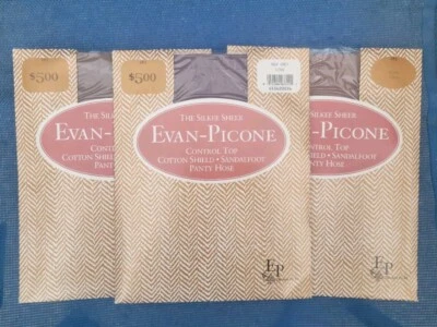 Lote de 3 pantimedias transparentes Evan-Picone Silkee talla 183 2 Puddy 1 nuevas grises Foto 1 de 4