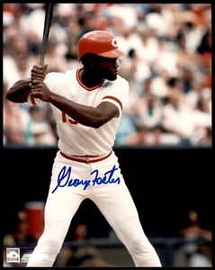 GEORGE FOSTER - Signed Authentic 8x10 Photo - CINCINNATI REDS - Picture 1 of 2