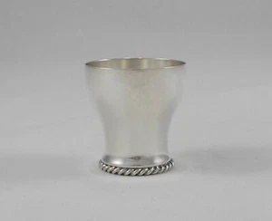 *RAR* Eleganter solider Schnapsbecher Kordeldekor 925er Silber von F. Scheuerle - Bild 1 von 11