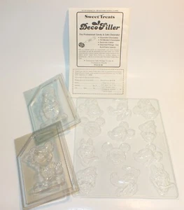 Vintage Disney Sweet Treats Candy 1982 Chocolate Plastic Molds With Instructions - Picture 1 of 24
