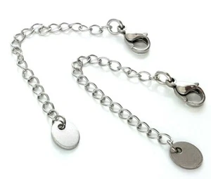 Edelstahl Kettenverlängerung Karabinerverschluss  1/5 Stück SERAJOSY - Bild 1 von 1