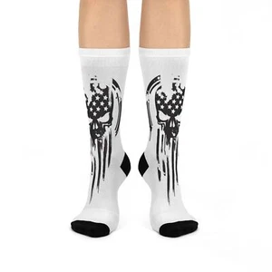 Punisher Crew Socks - Fun Graphic Design, Novelty Gift for Marvel Fans, Stylish - Picture 1 of 5