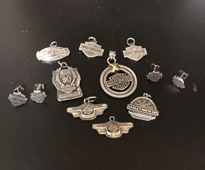1993 Harley Davidson 90th Anniversary Anhänger Charm und 7 weitere plus Ohrringe - Bild 1 von 1