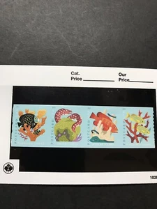 Scott#5367-70 Coral Reefs Postcard strip set (from coil of 100) MNH 2019 - Picture 1 of 1