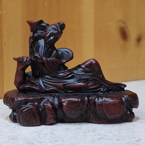 3.75" Long Goddess Of Longevity Resin Statue - Picture 1 of 7