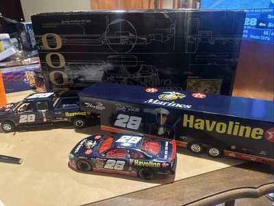 28 Ricky Rudd Marines Action Diecast Trailer Truck And 1/24 Car - Image 1 of 4