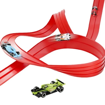 Flex Track 13 Ft Starter Set, Flexible Race Car Ramp Track For Ages 3 & Up - image 1 of 4