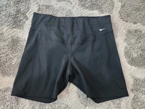 Damen 1 x Nike Dri-Fit schwarz Kompression Biker sportlich elastische Shorts - Bild 1 von 7