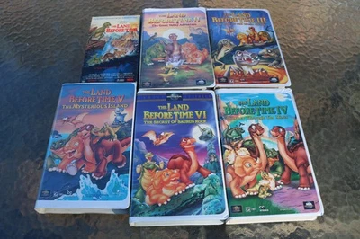 The Land Before Time VHS Video Tape Lot Tested and Works - Image 1 of 4