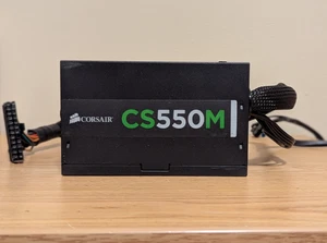 Corsair CS550M 550W Semi-Modular Power Supply Black | No Cables - Picture 1 of 6