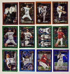 (12) Lotto carte da baseball parallele 2024 Topps Serial # Riley Greene - Foto 1 di 2