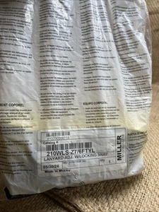 Honeywell Miller 210Wls-Z7/6Ftyl verstellbare Positionierung Schlüsselband, 6 Fuß, gelb - Bild 1 von 7