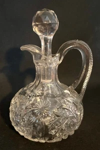 EAPG Antico Modello PADDLE WHEEL CRUET Westmoreland Specialty Glass #240 1906 - Foto 1 di 2