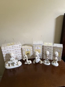 Vintage Lot Precious Moments Figurines Lot Of 5 With Boxes Rare Original SKU 11 - Picture 1 of 6
