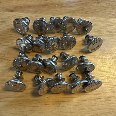  Juego de 20 alfileres de botones para jeans sueltos, alfileres ajustadores de botones ajustables para jean  Foto 1 de 4