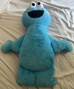 Almohada de peluche/decoración Cookie Monster azul Plaza Sésamo 22 X 9 X 3 - Imagen 1 de 3