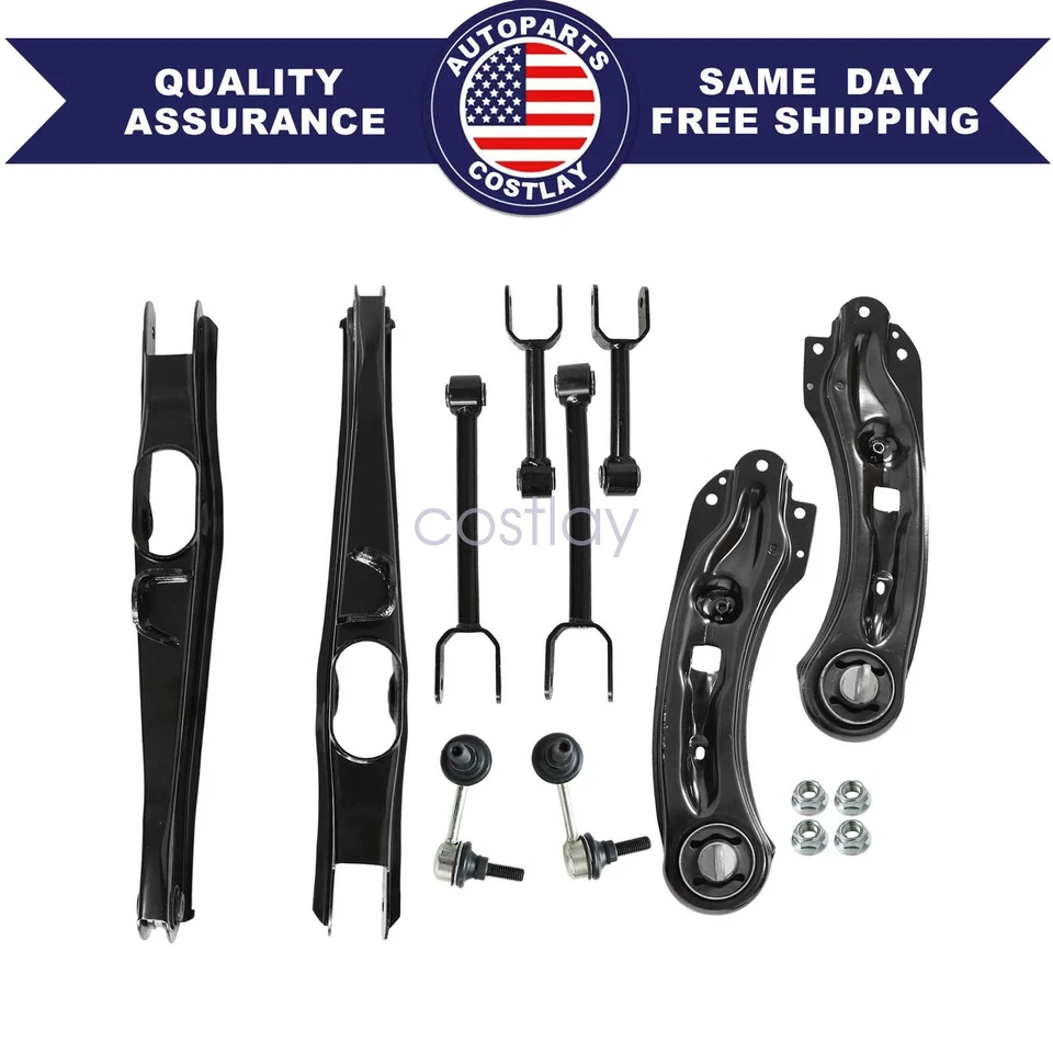 Brazos superiores y brazo inferior ajustables traseros 10 piezas aptos para Dodge Journey 2011 2012-2019 Foto 1 de 4