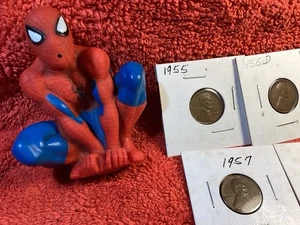 1955 , 55 D, 56, 56 D, 57, 57 D UNC & 58 D LINCOLN WHEAT CENTS  - Bild 1 von 14