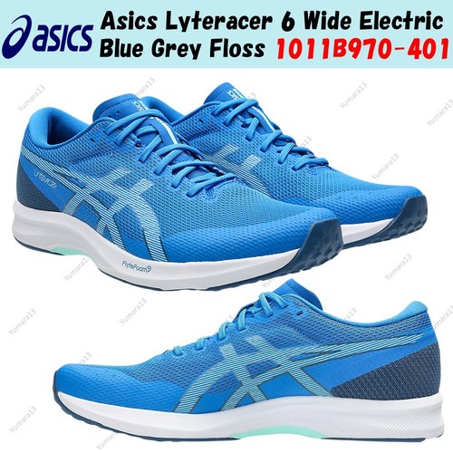 Asics Lyteracer 6 Wide Electric Blue Grey Floss 1011B970 401 taglia uomo