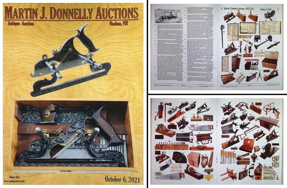 Catálogo de subasta de herramientas antiguas a todo color octubre 2021 con precios realizados Foto 1 de 1