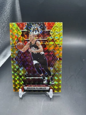 2022-23 Panini Mosaic - #134 MASON PLUMLEE Reactive Yellow MOSAIC - Image 1 of 2