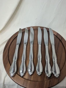 Oneida CHATELAINE Edelstahl Tafelmesser Set 6 Silberbesteck Küche - Bild 1 von 7