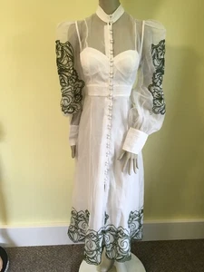 Karen Millen Embroidered Woven Maxi dress size 12 NWT - Picture 1 of 13