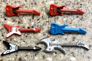 LEGO  6 Pc Electric Guitar Assorted Lot Band Equipment Music - Picture 1 of 1