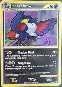 Pokemon Honchkrow 16/90 Undaunted (2010) - Imagen 1 de 2