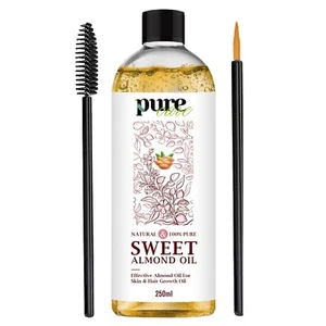 Sweet Almond Oil Organic Cold Pressed Ideal for Haircare & Skin Massage UK 250ML - Picture 1 of 1