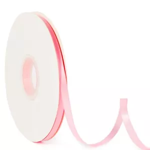 Baby Pink Satin Ribbon 1/4 Inch x 50 Yards for Bows Wedding Gift Wrapping - Picture 1 of 7