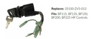 Combination Key Switch for Honda Outboard BF Series Replaces: 35100-ZV5-013 - Imagen 1 de 1