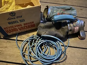 VINTAGE royal prince vacuum model 501 Handheld revolving brush in Orig box VIDEO - Picture 1 of 10