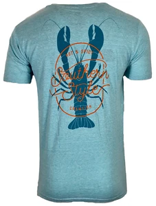 Raw State Men's T-Shirt SOUTHERN STYLE Biker Cowboy - Picture 1 of 6