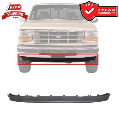 Bumper Lower Valance For 1992-1997 Ford F-250 F-350 1992-1996 F-150 Bronco Front Foto 1 de 4