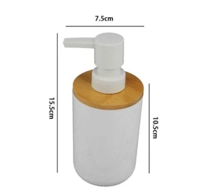 Ricambio Dispenser Porta Sapone Liquido Bianco Legno Bagno Accessori dfh - Foto 1 di 1