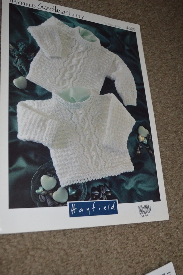 Hayfield Knitting Pattern 4609 Sweetheart 4 Ply Sweater 12-22" - Image 1 of 1