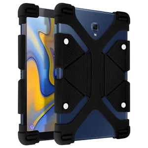 Coque Tablette de 8.9'' à 12'' Antichoc Fonction support vidéo et clavier noir - Photo 1/6