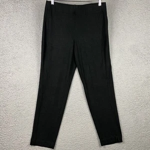 J Jill Wearever Collection Forward Seam Slim Ankle Pull On Pants Size M Black - Picture 1 of 15