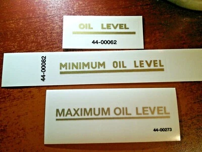MINIMUM & MAXIMUM & OIL LEVEL 3 贴纸套装适用于 Norton Triumph BSA Matchless AJS — 第 1/2 张图片