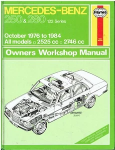 MERCEDES BENZ W123 250 280 250T 280TE ESTATE 280C/CE COUPE 1976-84 REPAIR MANUAL - Picture 1 of 1