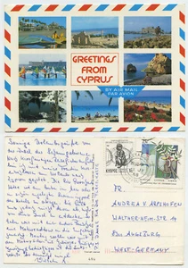 48338 - Greetings from Cyprus - Ansichtskarte, gelaufen 11.7.1988 - Imagen 1 de 1
