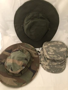 Lote de tres (3) sombreros de ejército - diferentes tamaños camuflauta - Imagen 1 de 6
