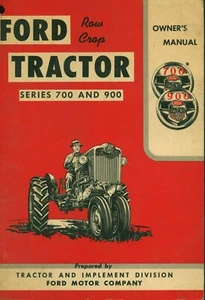 1957 Series 700 and 900 Tractor ~ Owners Operators Manual Used - Picture 1 of 3