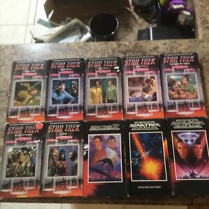 Vintage Star Trek VHS Tapes Lot Of 10 Different Episodes With William Shatner