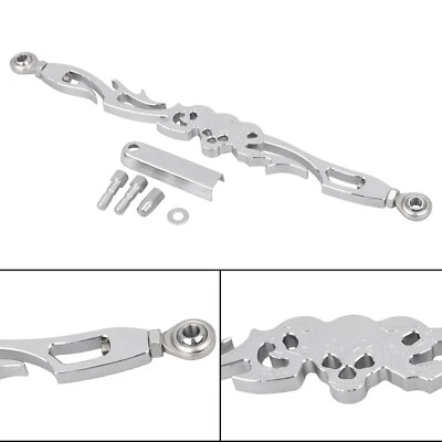 Chrome Skull Shift Linkage For Harley Softail Ultra Limited Electra Street Glide Foto 1 de 4