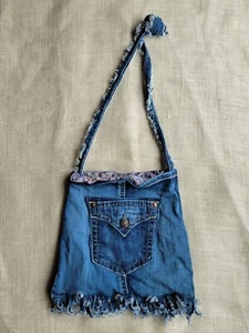 Miss Me Jeans Handmade Denim Bag - Picture 1 of 7