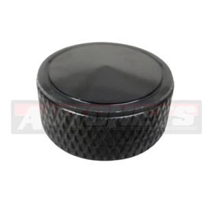 Purificador de aire tuerca de ala laterales moleteados 1/4"-20 GMC Chevy Ford Mopar aluminio negro - Imagen 1 de 2