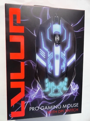 LVLUP PRO RGB BACKLIT GAMING MOUSE DPI SWITCH Black Changes Colors NEW SEALED - Image 1 of 4
